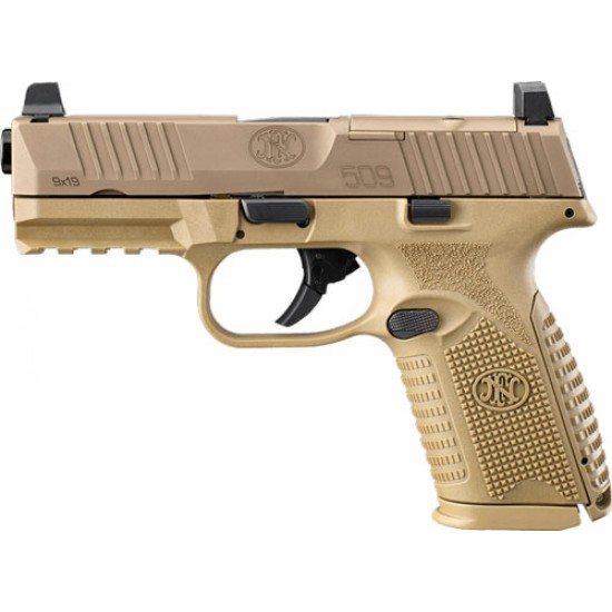 FN 509 MIDSIZE MRD 9MM LUGER 2-10RD FDE