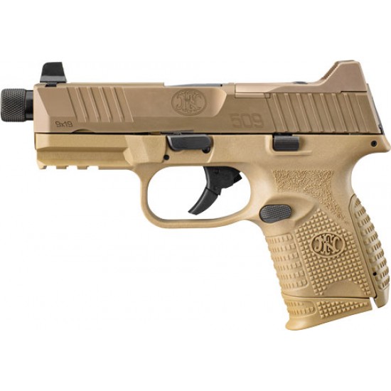 FN 509 COMPACT TACTICAL 9MM 1-24RD/15RD/12RD NS FDE/FDE