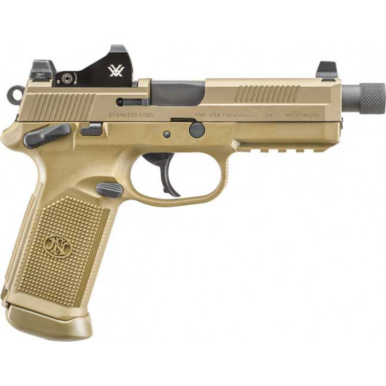FN FNX-45 TACTICAL (DOUBLE / SINGLE ACTION) MS .45ACP FDE NIGHT SIGHT W/OPTIC