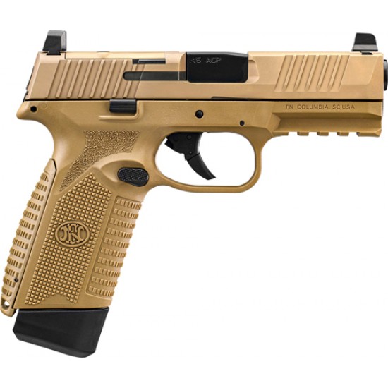 FN 545 MRD 45 ACP NMS 2-15 RD MAGS FDE