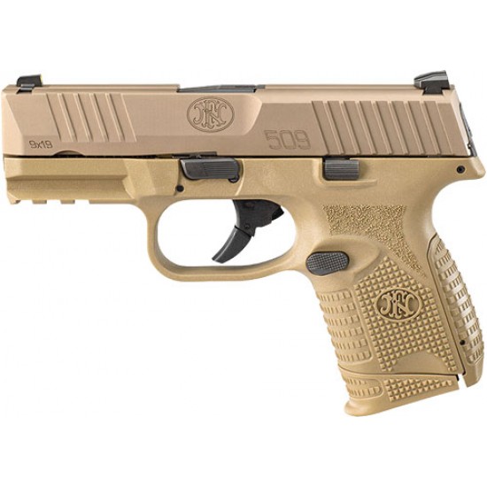 FN 509 COMPACT 9MM BUNDLE 1-12RD 1-15RD 3-24RD FDE