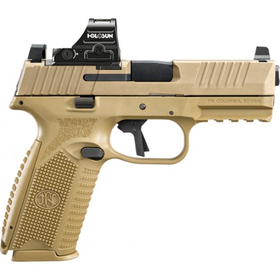 FN 509 FULL SIZE MRD 9MM NMS W/ HOLOSUN 407C 2-10 RD FDE