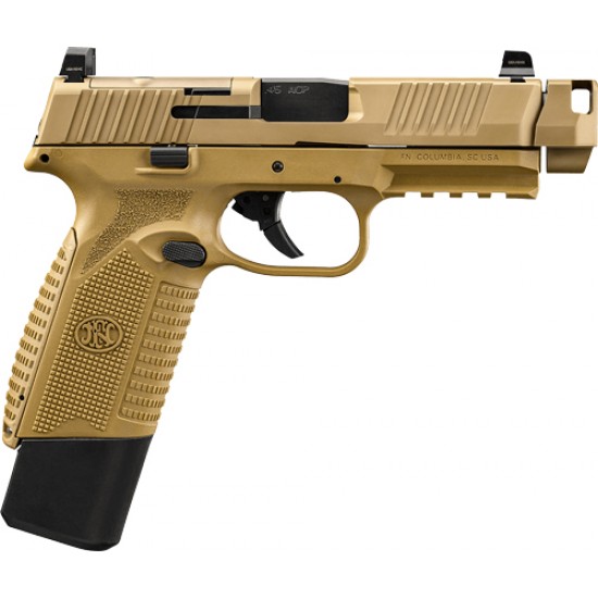 FN 545 MRD QD COMPENSATOR 45 ACP NMS 2-10 RD MAGS FDE