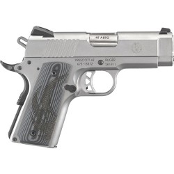 RUGER SR1911 .45 ACP FS 7-SHOT OFFICER STAINLESS G10 GRIPS