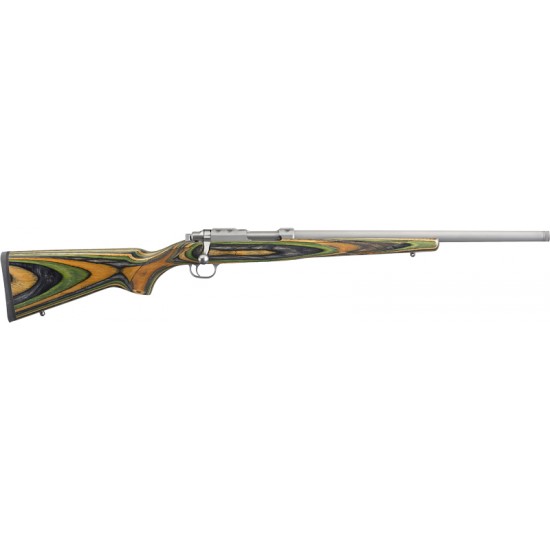 RUGER 77/22 .22 HORNET S/S GREEN MOUNTAIN LAM. THREADED