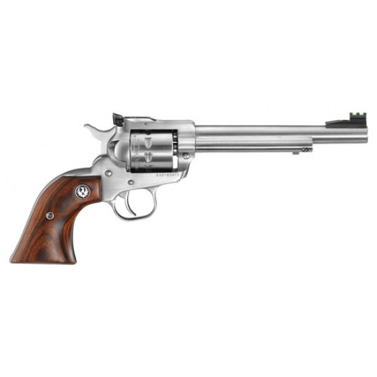 RUGER SINGLE-NINE 22WMR 9-SHT 6.5" AS STAINLESS HARDWOOD