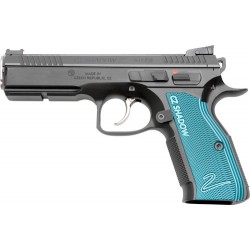 CZ CUSTOM SHADOW 2 ACCU 9MM FS 17-SHOT BLACK POLY BLUE GRIPS