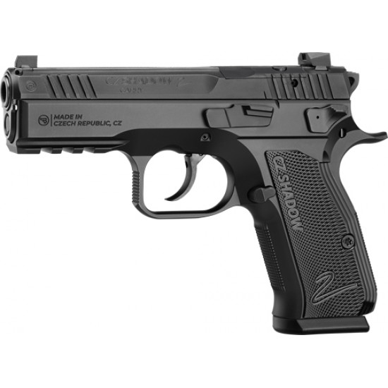 CZ SHADOW 2 CARRY OR 9MM FS 15-SHOT BLK NITRIDE BLACK GRIP