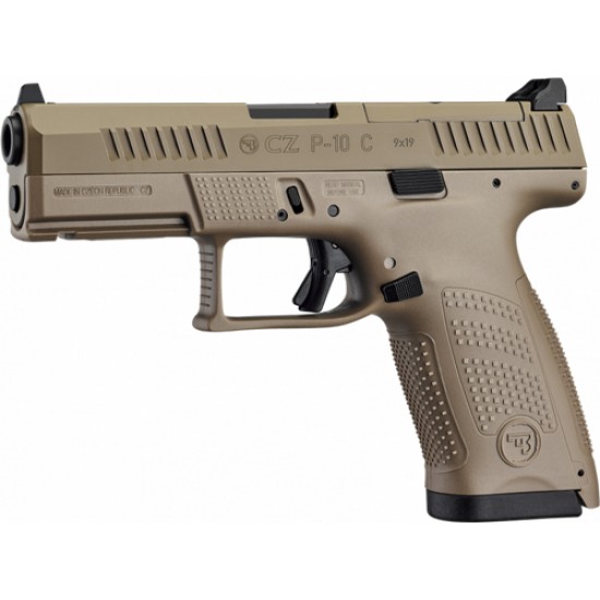 CZ P-10 C OR 9MM FS 15-SHOT FLAT DARK EARTH
