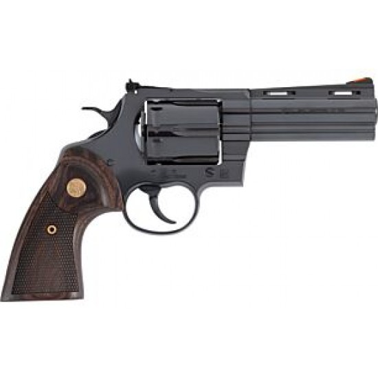 COLT ANACONDA 44MAG 4" 6RD BLUED MEDALLION WOOD GRIPS