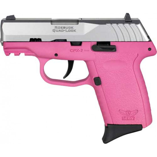 SCCY CPX2-TT PISTOL GEN 3 9MM 10RD SS/PINK W/O SAFETY