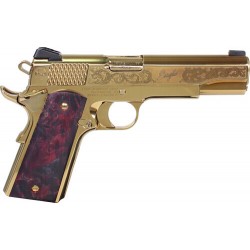 IVER JOHNSON EAGLE NOBLE WP 1911 45ACP 8RD GOLD/EX. WOOD IVER JOHNSON EAGLE NOBLE WP 1911 45ACP 8RD GOLD/EX. WOOD