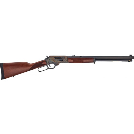 HENRY CASE HARDENED SIDE GATE 30-30 20" OCTAGON WALNUT