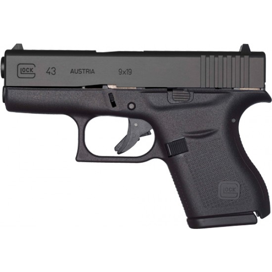 USED GLOCK 43 PISTOL 9MM 2-6RD MAGS EXCELLENT COND.