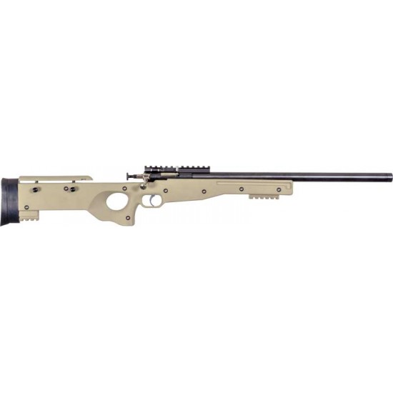 CRICKETT PRECISION RIFLE .22LR BLUED/FDE THREADED BARREL