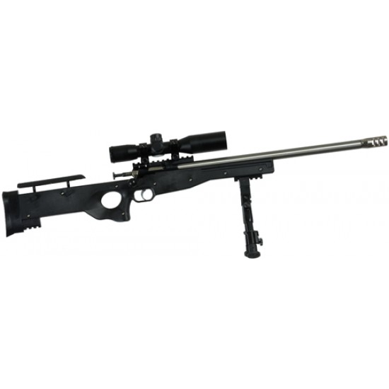 CRICKETT PRECISION RIFLE .22LR SS/BLACK THREADED W/SCOPE