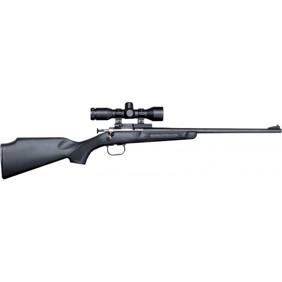 CRICKETT RIFLE G2 .22LR BLUED/ BLACK SYNTHETIC W/SCOPE AND CASE