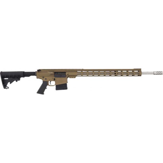 GLFA AR10 RIFLE .243 WIN. 24" S/S BBL 5-SHOT BRONZE