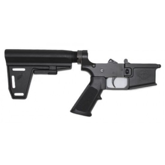 GLFA COMPLETE AR15 PISTOL LOWER RECEIVER BRACED BLACK