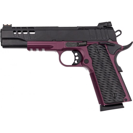 GLFA 1911 PISTOL .45ACP 5" FS BLACK SLIDE BLACK CHERRY FRAME