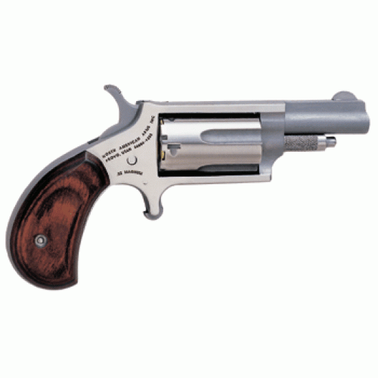 NA MINI-REVOLVER .22WMR 1-5/8" S/S MATTE WOOD