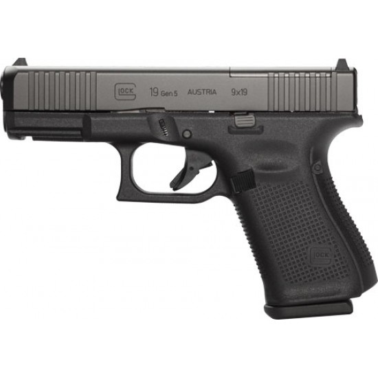 GLOCK 19 9MM GEN5 FIXED SIGHT 10-SHOT W/FRONT SERATIONS