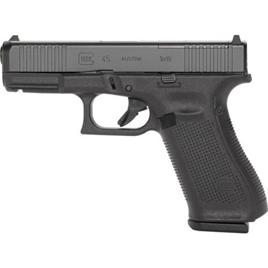 GLOCK 45 9MM MOS FIXED SIGHT 17-SHOT W/FRONT SERRATIONS