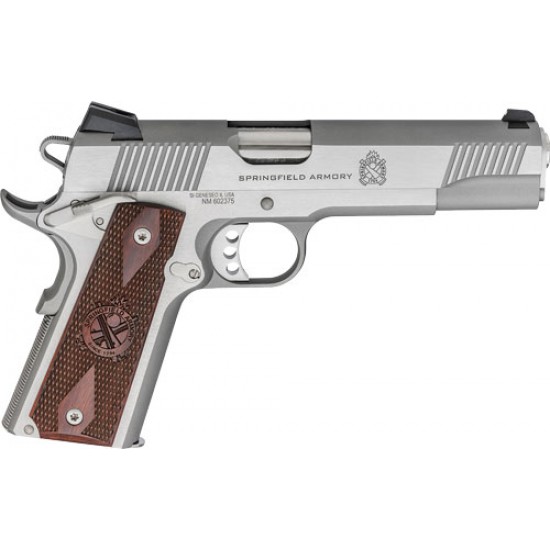 SPRINGFIELD ARMORY 1911-A1 LOADED .45ACP STAINLESS FIXED 3-DOT