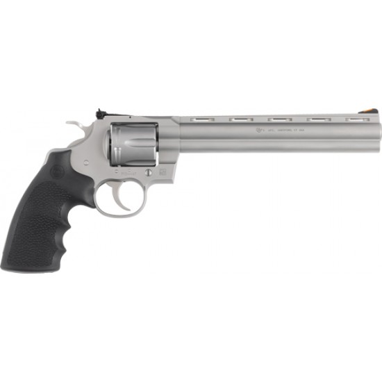 COLT PYTHON 357MAG 8" 6RD MATTE STAINLESS HOGUE GRIPS