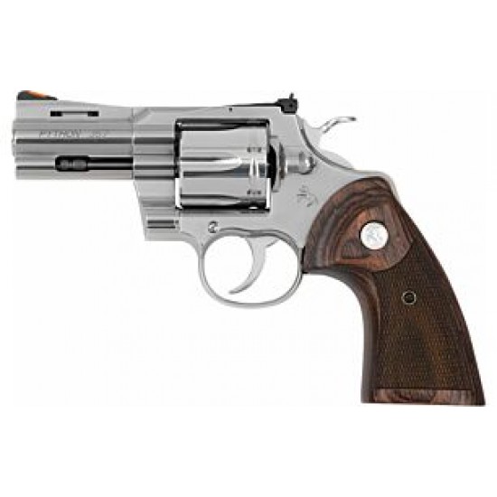 COLT PYTHON 357MAG 3" 6RD STAINLESS WALNUT GRIPS