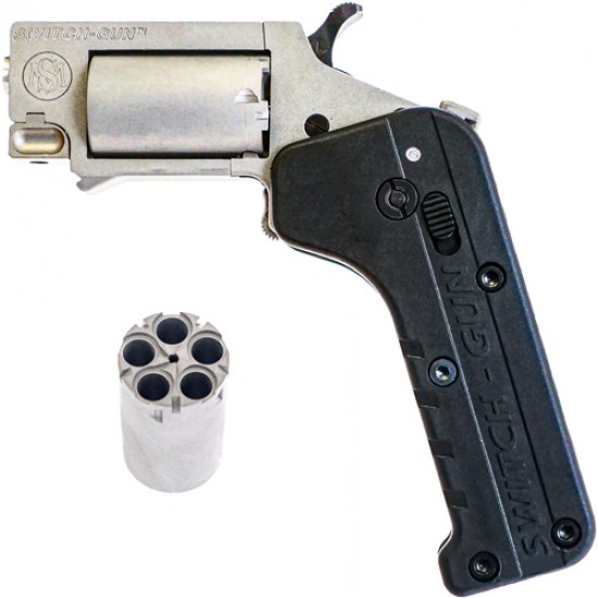 STANDARD MANUFACTURING SWITCH GUN 22 MAG/LR 5 SHOT STAINLESS CAN BE FOLDED
