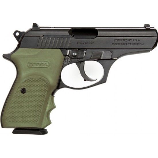 BERSA THUNDER .380 ACP FS COMBTPLUS 8-SH MATTE W/OD GREEN GRP