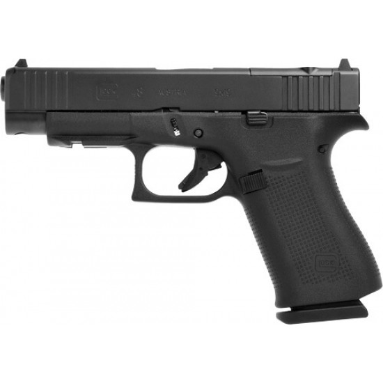 GLOCK 48 MOS 9MM LUGER FS 10RD BLACK POLYMER FRONT RAILS!