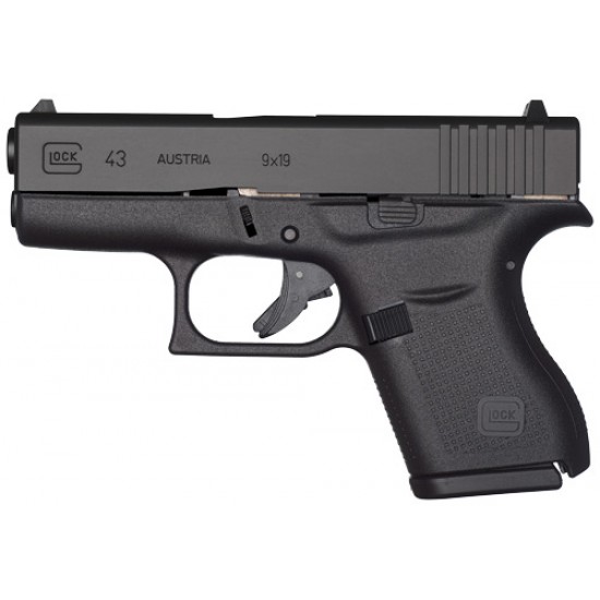 GLOCK 43 9MM LUGER FS 6-SHOT BLACK