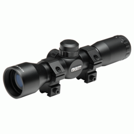 CRICKETT 4X32MM SCOPE MIL-DOT W/RINGS BLACK MATTE