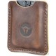 TRAILBLAZER LIFECARD LEATHER SLEEVE DARK BROWN