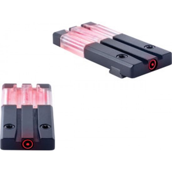 MEPROLIGHT FIBER TRITIUM RED CIRCLE DOT REAR SIGHT GLOCK