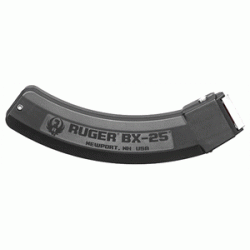 RUGER MAGAZINE 10/22 .22LR 25-ROUNDS BLACK POLYMER