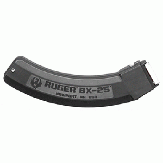 RUGER MAGAZINE 10/22 .22LR 25-ROUNDS BLACK POLYMER