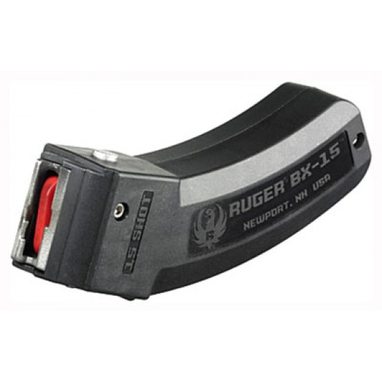 RUGER MAGAZINE 10/22 .22LR 15-ROUNDS BLACK PLASTIC
