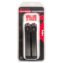 RUGER MAGAZINE 10/22 .22LR 25-ROUNDS POLYMER 2-PACK RUGER MAGAZINE 10/22 .22LR 25-ROUNDS POLYMER 2-PACK