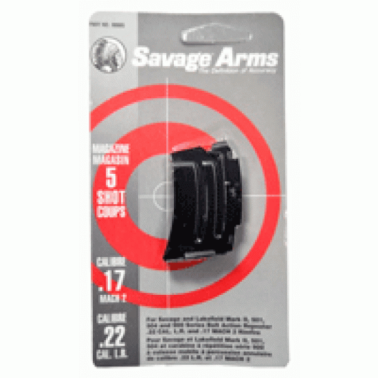 SAVAGE MAGAZINE MKII SERIES .22LR/.17HMR 5-RND BLUED