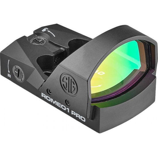 SIG SAUER OPTICS REFLEX SIGHT ROMEO1 PRO 3MOA 1X30 STEEL SHROUD(SO)