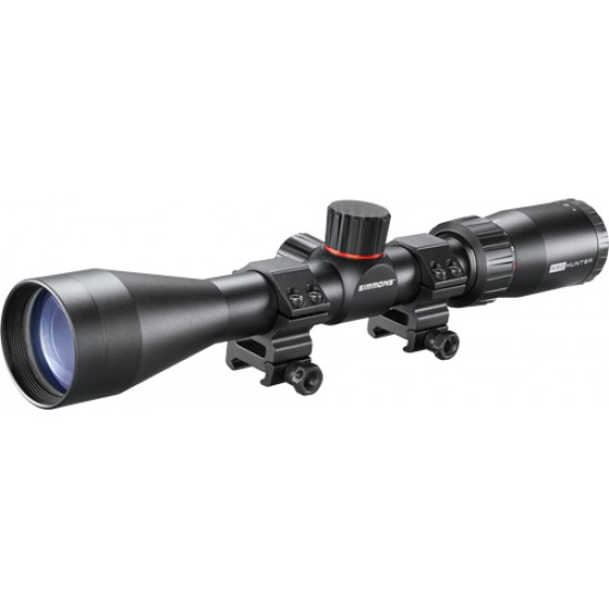 SIMMONS SCOPE PRO HUNTER 4-12X40 TRUPLEX W/RINGS BLACK