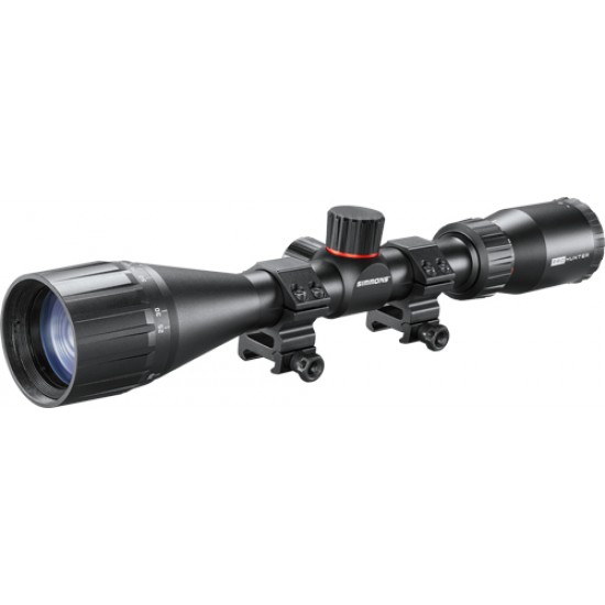 SIMMONS SCOPE PRO HUNTER 6-18X50 TRUPLEX W/RINGS BLACK