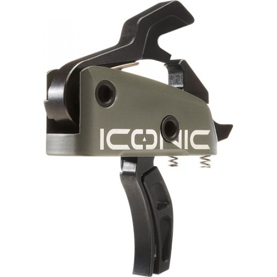 RISE TRIGGER ICONIC GREEN2-STAGE 1.25/1.75 AR15 W/PINS