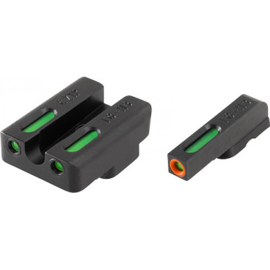 TRUGLO SIGHT SET CZ 75 SERIES TFX PRO GREEN/ORANGE OUTLINE