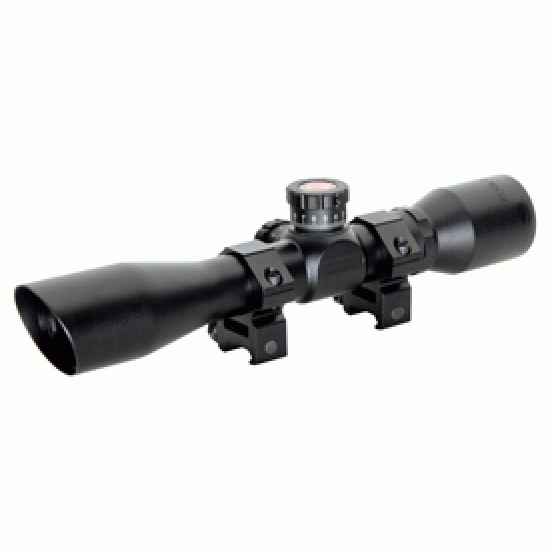 TRUGLO TRU-BRITE 4X32MM SCOPE TACTICAL MIL-DOT W/RINGS BLACK