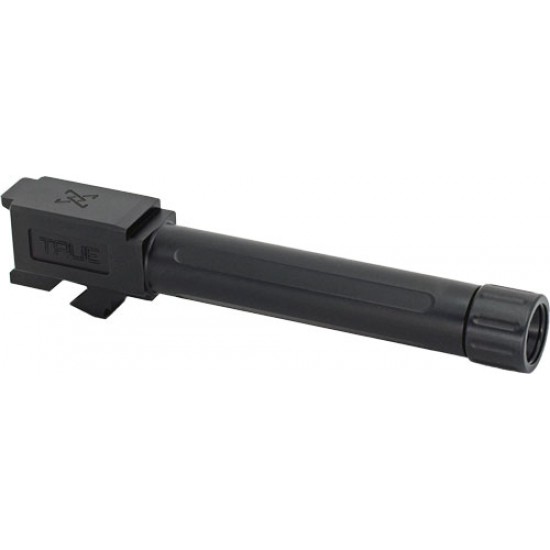 TRUE PRECISION GLOCK 19 BARREL THREADED BLACK NITRIDE