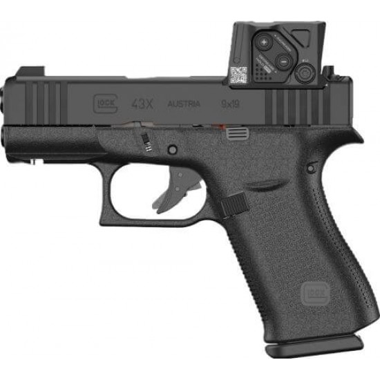 GLOCK 43X MOS8 9MM LUGER FS 15 RD AIMPOINT COA RAILS BLACK